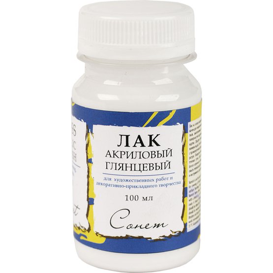 Лак акриловый СОНЕТ банка 100 мл, глянцевый NP-4627920