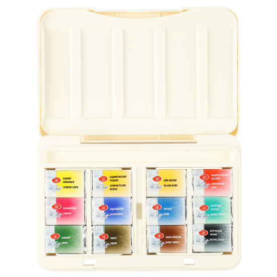 Набор акварели БЕЛЫЕ НОЧИ 12 шт x 2.5 мл, пластик NP-1942036