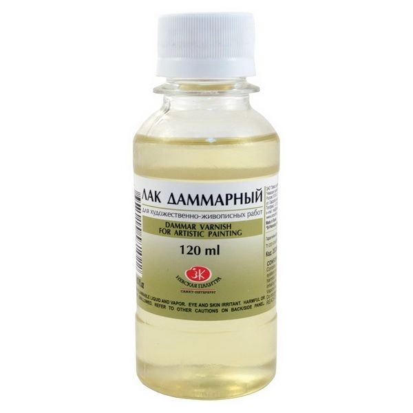Лак даммарный для художественно-живописных работ НЕВСКАЯ ПАЛИТРА флакон 120 мл NP-2533905