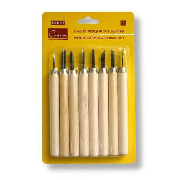 Набор резцов по дереву СОНЕТ 8 шт, в блистере NP-DK11513
