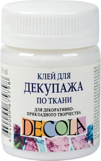 Клей для декупажа по ткани DECOLA банка 50 мл NP-8628956