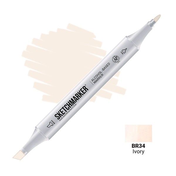 Маркер SKETCHMARKER двухсторонний на спирт.основе BR34 Слоновая кость MPSM-BR34
