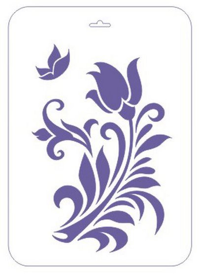 Трафарет СОНЕТ Прекрасный цветок 22 х 31 см, пластиковый NP-13746587