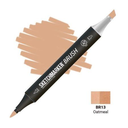 Маркер SKETCHMARKER Brush двухсторонний на спирт.основе BR13 Овсянка MPSMB-BR13