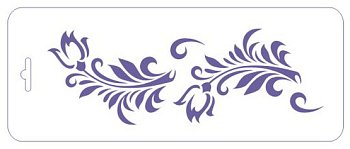 Трафарет СОНЕТ Бордюр цветы 10 х 25 см, пластиковый NP-13746569