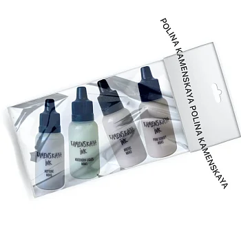 Сет спиртовых (алкогольных) чернил Kamenskaya Ink №15, 4 x 15 мл K-00-00000569