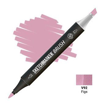 Маркер SKETCHMARKER Brush двухсторонний на спирт.основе V92 Инжир MPSMB-V92 Маркер SKETCHMARKER Brush двухсторонний на спирт.основе V92 Инжир MPSMB-V92