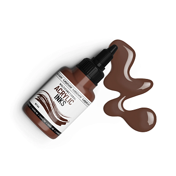 Чернила акриловые Kamenskaya Ink 40 мл W1144 Грецкий орех K-00-00000870