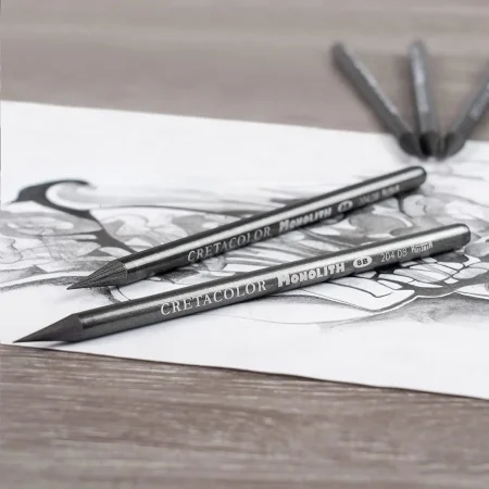 Набор для графики и эскизов CRETACOLOR Monolith Box Graphite 11 предметов, мет.пенал CR20430