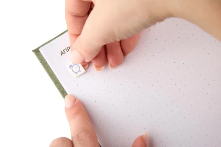 Блокнот для записей Стихия Bullet Journal 100 г/м2, 14 x 20 см, 80 л, жесткая обложка, оливковый MPST04045