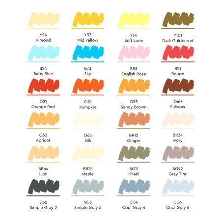 Набор маркеров SKETCHMARKER Outdoor Set 24 шт Плэнер + сумка органайзер MPSM-24OUTD