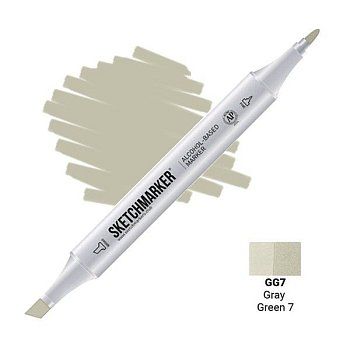Маркер SKETCHMARKER двухсторонний на спирт.основе GG7 Серо зеленый 7 MPSM-GG7
