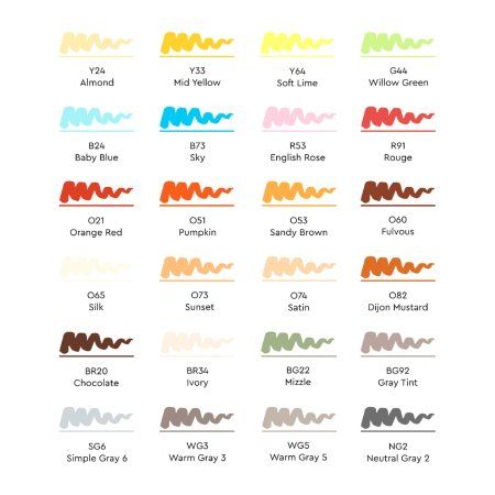 Набор маркеров SKETCHMARKER Brush Outdoor Set 24 шт Плэнер + сумка органайзер MPSMB-24OUTD