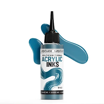 Чернила акриловые Kamenskaya Ink 100 мл W1123 Бирюзовый K-00-00000828