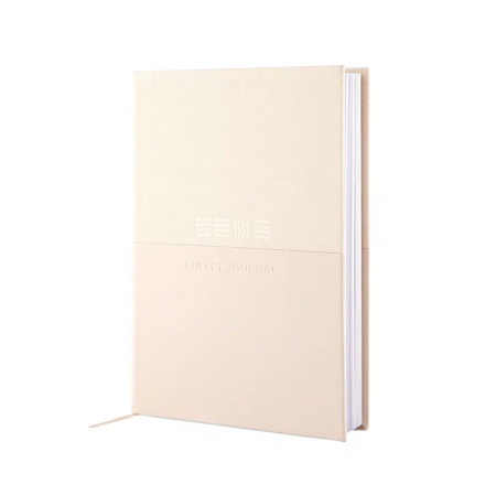 Блокнот для записей Стихия Bullet Journal 100 г/м2, 14 x 20 см, 80 л, жесткая обложка, бежевый MPST04044