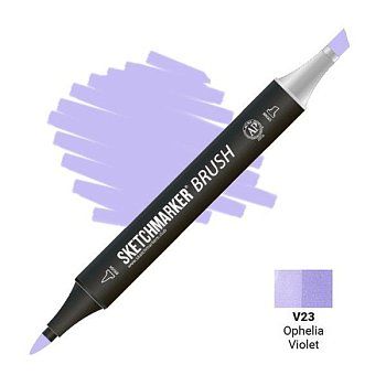 Маркер SKETCHMARKER Brush двухсторонний на спирт.основе V23 Фиалковый MPSMB-V23 Маркер SKETCHMARKER Brush двухсторонний на спирт.основе V23 Фиалковый MPSMB-V23