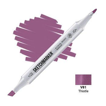 Маркер SKETCHMARKER двухсторонний на спирт.основе V81 Чертополох MPSM-V81