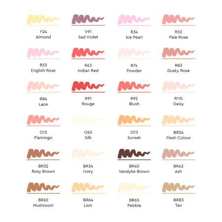 Набор маркеров SKETCHMARKER Brush Portrait Set 24 шт Портрет + сумка органайзер MPSMB-24PORT