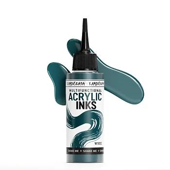 Чернила акриловые Kamenskaya Ink 100 мл W1032 Морская волна K-00-00000802