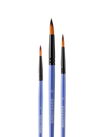 Набор кистей СТИХИЯ 3 шт круглые №4, 6, 10 MPST05003