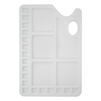 Палитра СОНЕТ пластиковая 34 x 23.4 см, 23 ячейки, прямоугольная NP-DK18517