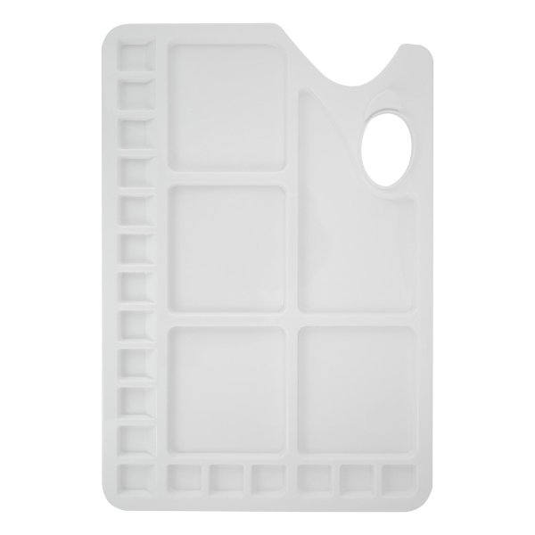 Палитра СОНЕТ пластиковая 34 x 23.4 см, 23 ячейки, прямоугольная NP-DK18517