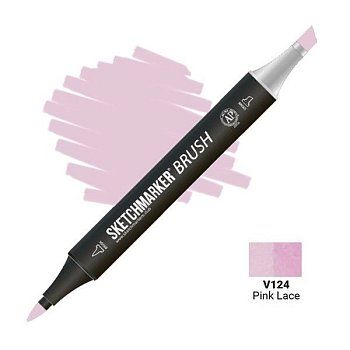 Маркер SKETCHMARKER Brush двухсторонний на спирт.основе V124 Розовые кружева MPSMB-V124 Маркер SKETCHMARKER Brush двухсторонний на спирт.основе V124 Розовые кружева MPSMB-V124