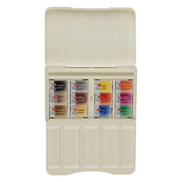 Набор акварели БЕЛЫЕ НОЧИ Анималистика 12 шт x 2.5 мл, пластик/палитра NP-19422558