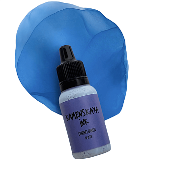 Чернила спиртовые (алкогольные) Kamenskaya Ink серия N 15 мл N-015 Василек K-00-00000673