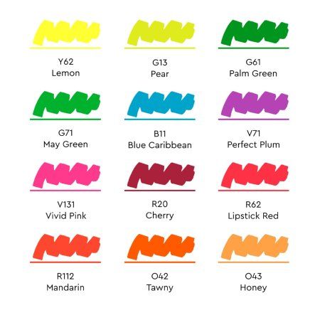 Набор маркеров SKETCHMARKER Rich 12 шт + сумка органайзер MPSM-12RICH