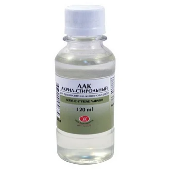 Лак акрил-стирольный для художественно-живописных работ НЕВСКАЯ ПАЛИТРА флакон 120 мл NP-2533935