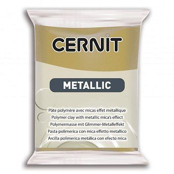 Пластика полимерная запекаемая CERNIT Metallic 56 г (055 античное золото) RH-CE0870056055