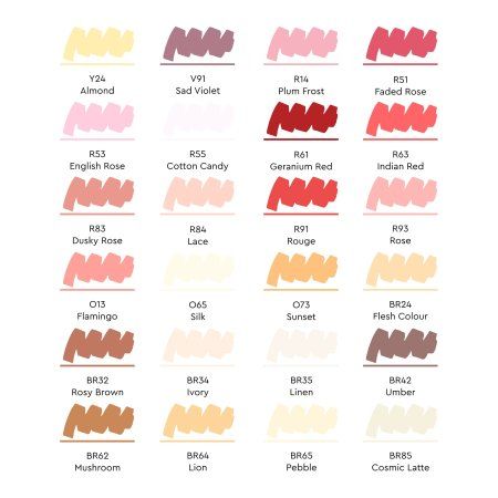 Набор маркеров SKETCHMARKER Portrait Set 24 шт Портрет + сумка органайзер MPSM-24PORT