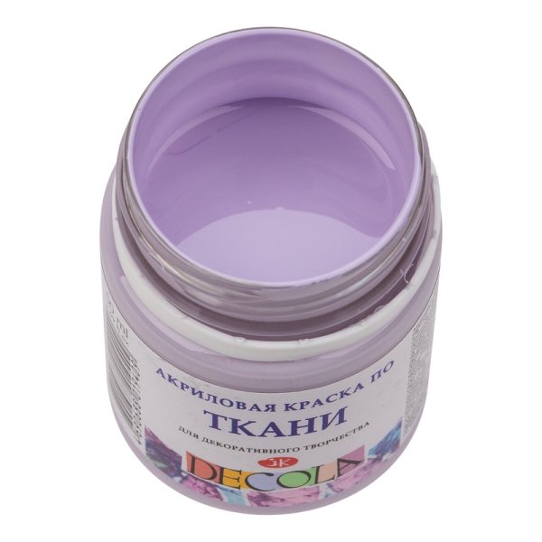 Краска акриловая по ткани DECOLA банка 50 мл, 626 Лиловая NP-4128626
