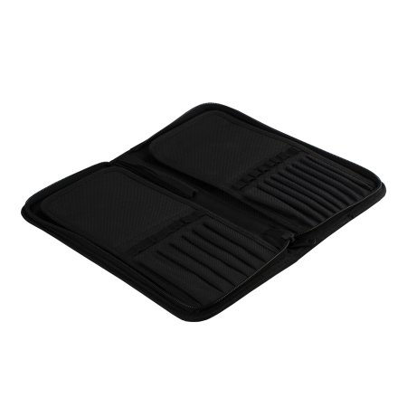 Пенал для кистей на короткой ручке СОНЕТ 14 x 27 см 15 отделений, полиэстер, черный NP-2421302270