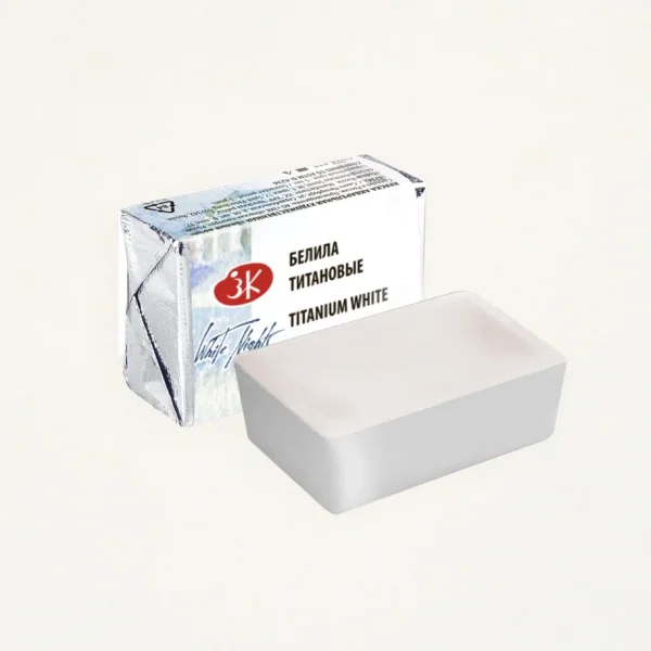 Акварель БЕЛЫЕ НОЧИ кювета 2.5 мл, 101 Белила титановые NP-1911101