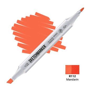 Маркер SKETCHMARKER двухсторонний на спирт.основе R112 Мандариновый MPSM-R112