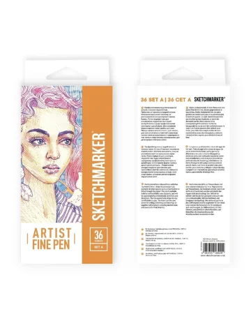 Набор капиллярных ручек SKETCHMARKER Artist fine pen Set A 36 цв MPAFP-36BAS1