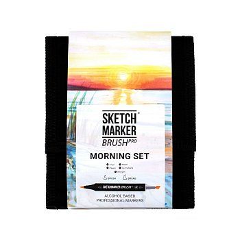Набор маркеров SKETCHMARKER Brush Morning Set 12 шт утро + сумка органайзер MPSMB-12MORN