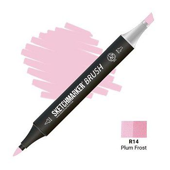 Маркер SKETCHMARKER Brush двухсторонний на спирт.основе R14 Морозная слива MPSMB-R14 Маркер SKETCHMARKER Brush двухсторонний на спирт.основе R14 Морозная слива MPSMB-R14