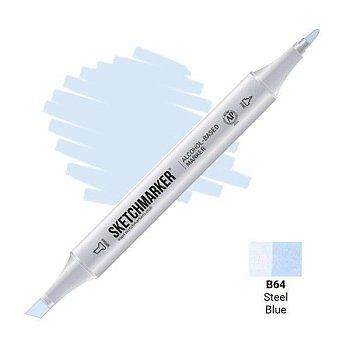 Маркер SKETCHMARKER двухсторонний на спирт.основе B64 Синяя сталь MPSM-B64 Маркер SKETCHMARKER двухсторонний на спирт.основе B64 Синяя сталь MPSM-B64