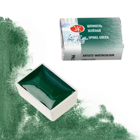 Акварель БЕЛЫЕ НОЧИ кювета 2.5 мл, 766 Шпинель зелёная NP-1911766