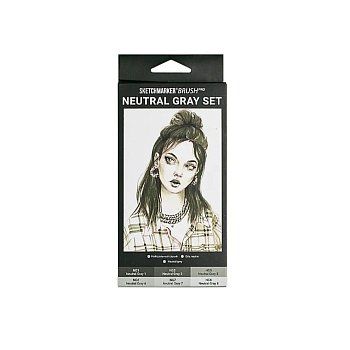 Набор маркеров SKETCHMARKER Brush Neutral Grey 6 шт MPSMB-6NTGR