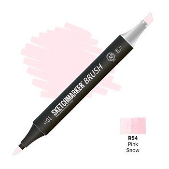 Маркер SKETCHMARKER Brush двухсторонний на спирт.основе R54 Розовый снег MPSMB-R54