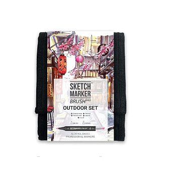 Набор маркеров SKETCHMARKER Brush Outdoor Set 12 шт MPSMB-12OUTD