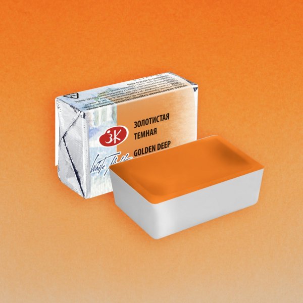 Акварель БЕЛЫЕ НОЧИ кювета 2.5 мл, 217 Золотистая темная NP-1911217