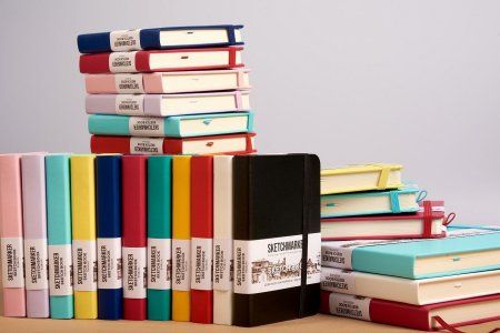 Блокнот для зарисовок SKETCHMARKER 140 г/м2 13 x 21 см 80 л, твердая обложка, Зеленый луг MP23143683SM