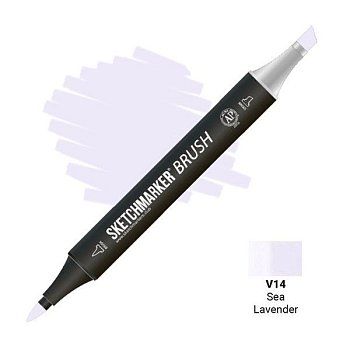 Маркер SKETCHMARKER Brush двухсторонний на спирт.основе V14 Сиреневое море MPSMB-V14 Маркер SKETCHMARKER Brush двухсторонний на спирт.основе V14 Сиреневое море MPSMB-V14