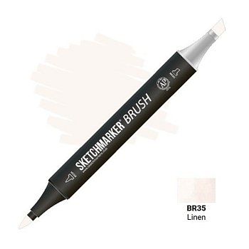 Маркер SKETCHMARKER Brush двухсторонний на спирт.основе BR35 Льняное полотно MPSMB-BR35