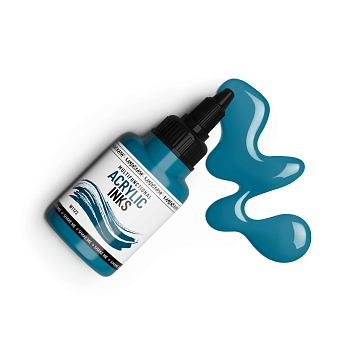 Чернила акриловые Kamenskaya Ink 40 мл W1123 Бирюзовый K-00-00000827